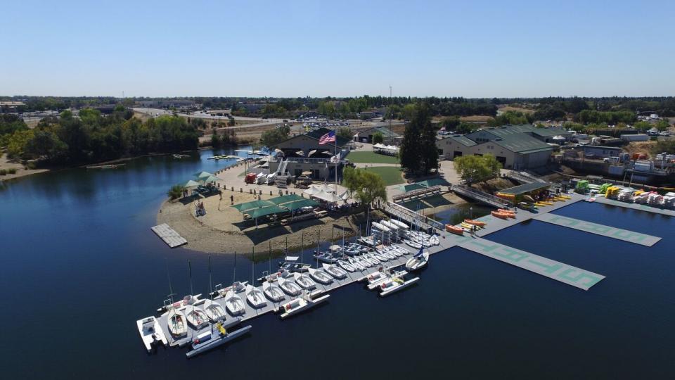 Aerial Photo of the Aquatic Center facility