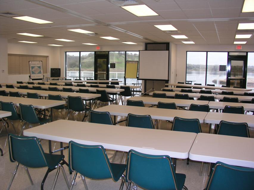 Entire upstairs classrooms at the Aquatic Center