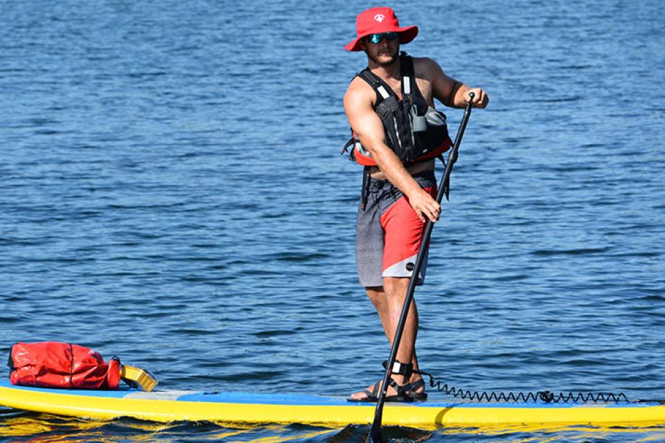 stand up paddler
